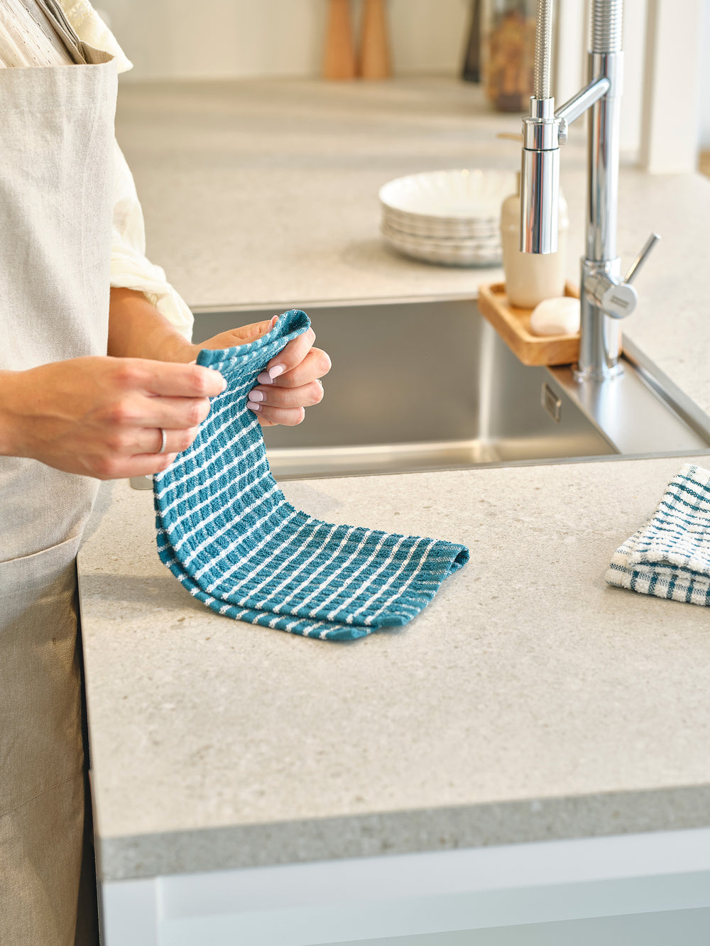 Cosy & Trendy Dishcloths Stoff Green Heron 30x30 cm - 3-piece
