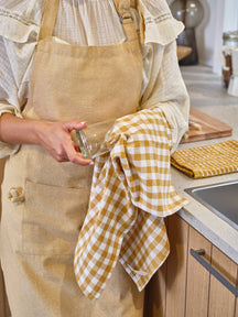 Cosy & Trendy Tea Towels Fabric Amber Gold 50x70 cm - 3-piece