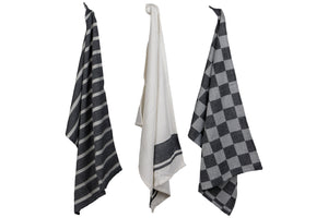 Cosy & Trendy Tea Towels Stoff Black Chambray 50x70 cm - 3-piece