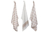 Cosy & Trendy Tea Towels Stoff Sand 50x70 cm - 3-piece