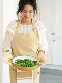 Cosy & Trendy Kitchen Apron Fabric Amber Gold