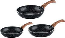 Westinghouse Frying pan set Marble Wood - ø 20 + 24 + 28 cm - Induction and all others heat sources