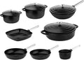 Westinghouse Cookware set Performance - Black - 8 pans - Complete Cookware set - Induction and all others heat sources