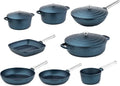 Westinghouse Cookware set Performance - Blue - 8 pans - Complete Cookware set - Induction and all others heat sources