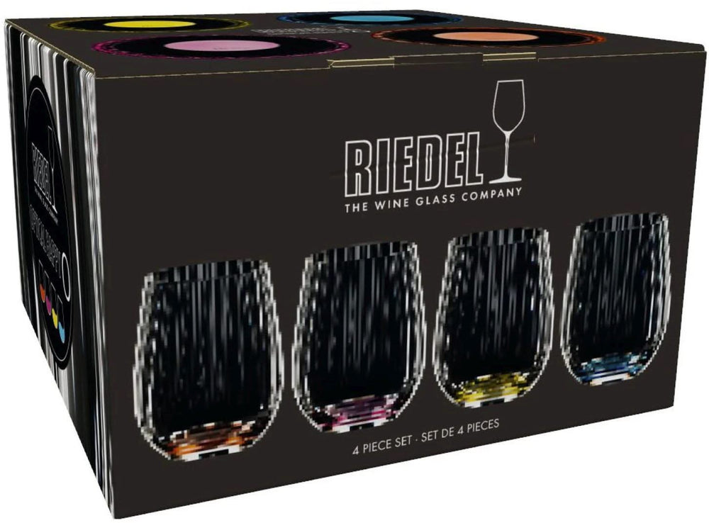 Riedel Tumbler Glass optical Happy O - 4 pieces - Ribbed