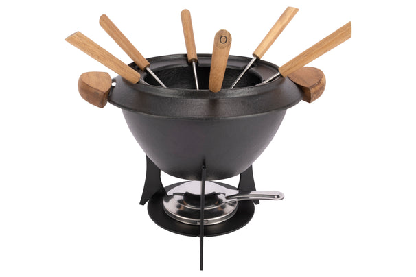 Cookinglife Fondue Set Moritz Cast Iron - 6 people - ø 23 cm