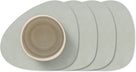 LIND DNA Coasters Nupo - Leather - Metallic - 13 x 11 cm - 4 pieces