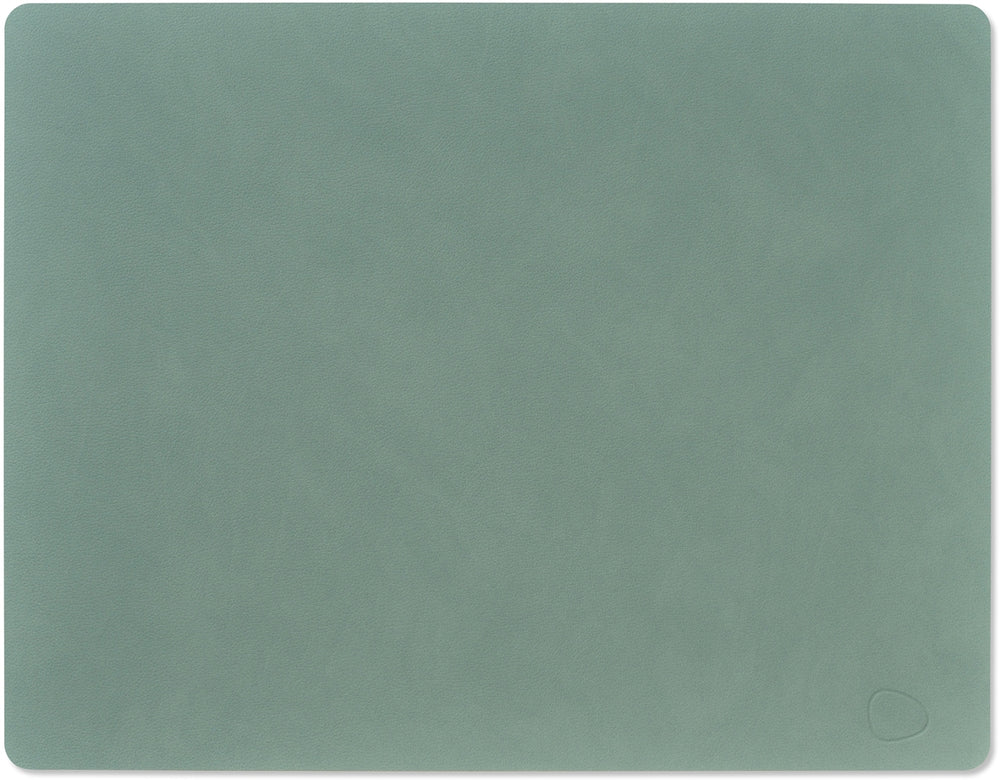 LIND DNA Placemats Nupo - Leather - Pastel Green - 45 x 35 cm - 2 Pieces