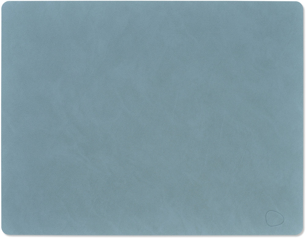 LIND DNA Placemats Nupo - Leather - Light Blue 45 x 35 cm - 2 Pieces