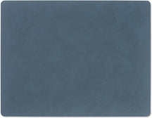 LIND DNA Placemats Nupo - Leather - Dark Blue - 45 x 35 cm - 2 pieces
