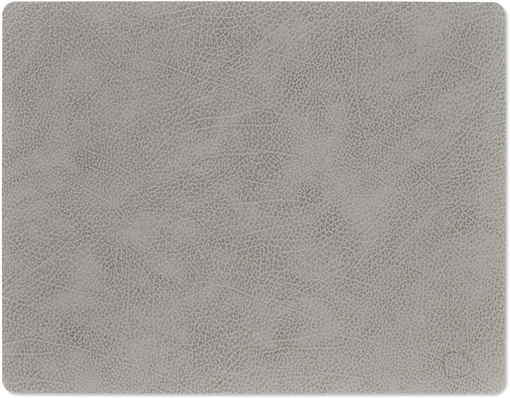 LIND DNA Placemats Hippo - Leather - Anthracite Grey - 45 x 35 cm - 2 pieces