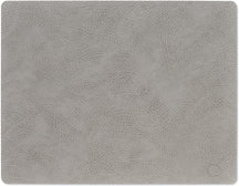 LIND DNA Placemats Hippo - Leather - Anthracite Grey - 45 x 35 cm - 2 pieces