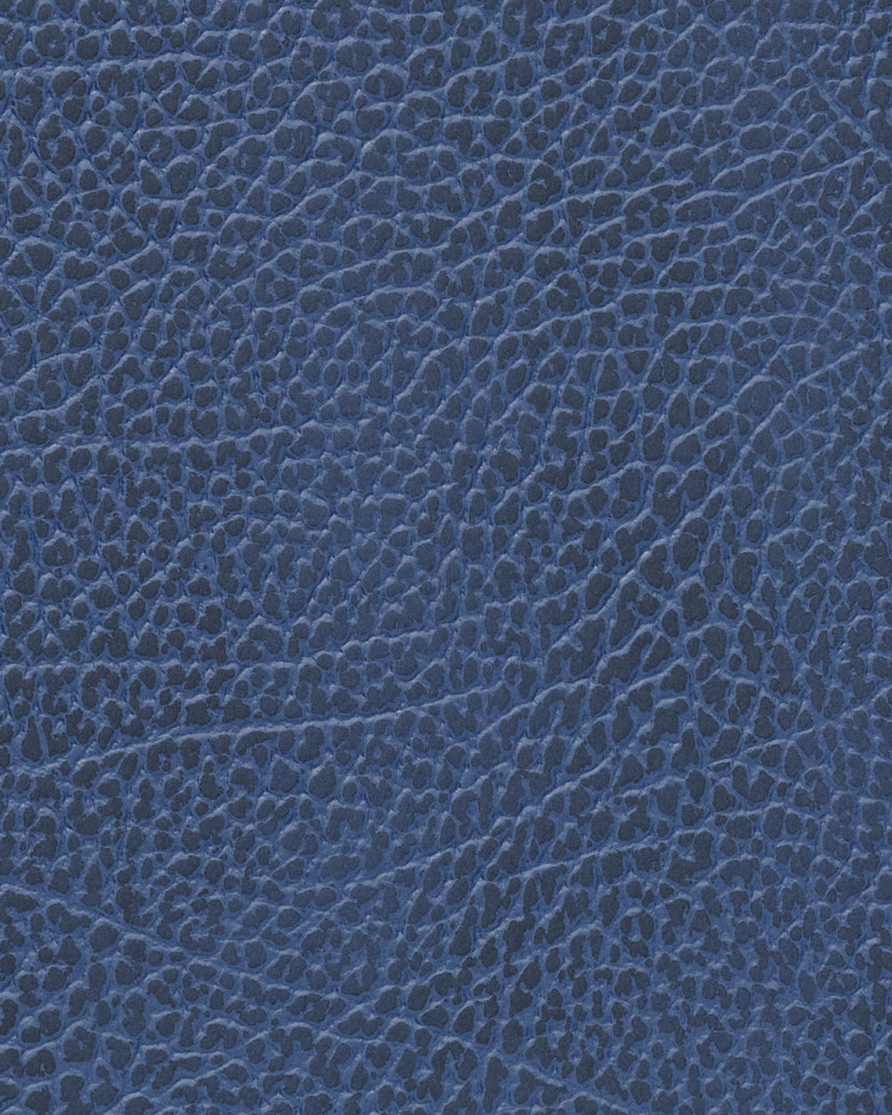 LIND DNA Placemats Hippo - Leather - Navy Blue - Curved - 44 x 37 cm - 2 pieces