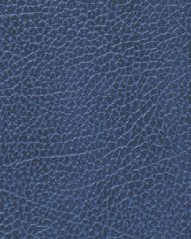 LIND DNA Placemats Hippo - Leather - Navy Blue - Curved - 44 x 37 cm - 2 pieces