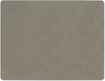 LIND DNA Placemats Nupo - Leather - Flint Grey - 45 x 35 cm - 2 pieces