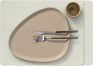 LIND DNA Placemats Nupo - Leather - Linen - 45 x 35 cm - 2 pieces