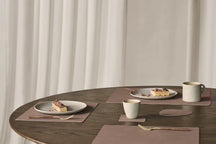 LIND DNA Placemats Nupo - Leather - Old Rose - 45 x 35 cm - 2 pieces