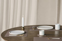 LIND DNA Placemats Nupo - Leather - Truffle - 45 x 35 cm - 2 Pieces