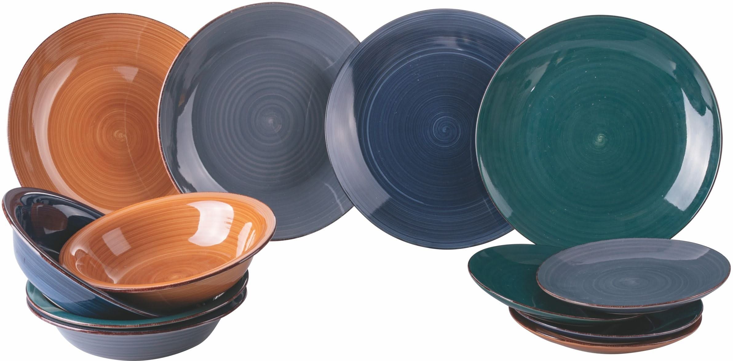 Set 6 Piatti Fondi Villa D'Este Tivoli | Effetto Pietra | Gres Color Matt | Lavabile Lavastoviglie - Foto 5