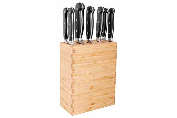 Cookinglife Knife Block Daily Chef 18 x 9 x 22 cm - suitable for 9 knives or kitchen utensils