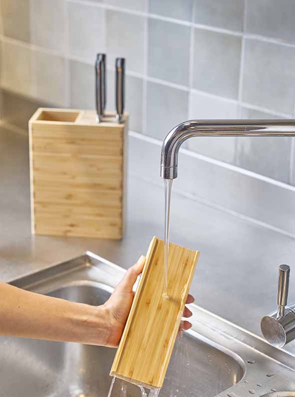 Cookinglife Knife Block Daily Chef 18 x 9 x 22 cm - suitable for 9 knives or kitchen utensils