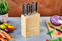 Cookinglife Knife Block Daily Chef 18 x 9 x 22 cm - suitable for 9 knives or kitchen utensils