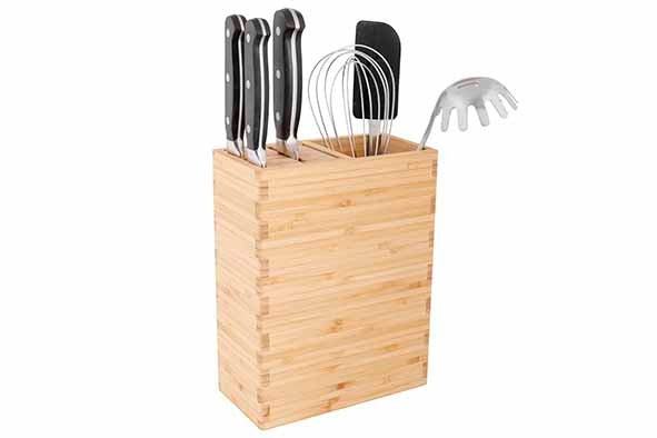 Cookinglife Knife Block Daily Chef 18 x 9 x 22 cm - suitable for 9 knives or kitchen utensils