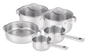 Beka Cookware Set Cicla 5-Piece - without non-stick coating - suitable for all heat sources (Cooking pots, Sauce pans & Sauté pan)