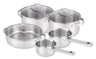 Beka Cookware Set Cicla 5-Piece - without non-stick coating - suitable for all heat sources (Cooking pots, Sauce pans & Sauté pan)