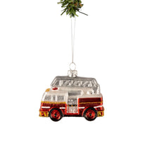 Nordic Light Christmas Ball Fire Engine 9 cm