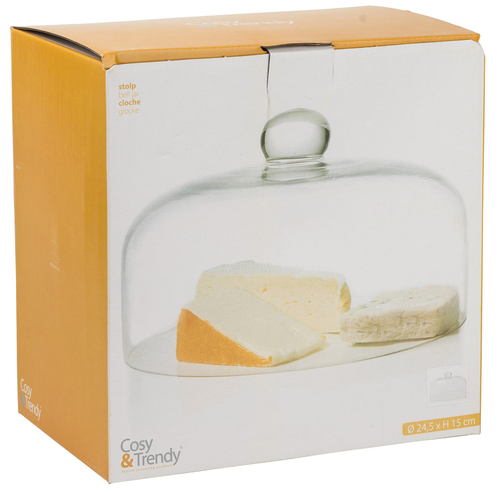 Cosy & Trendy Cake bell / Glass bell / Cheese bell / Cover bell Glass ø 24.5 cm