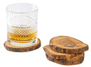 Jay Hill Coasters Tunea - Olive wood - with bark - ø 10 cm - 4 Pieces