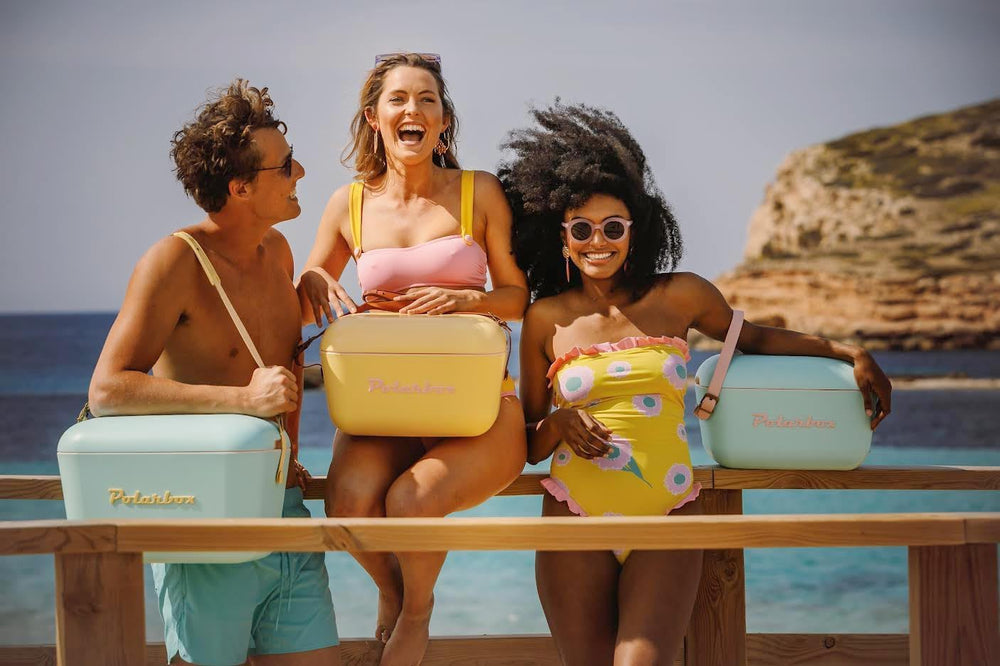 Polarbox Cool Box with Shoulder Strap - Lime Lilac - 20 Liters