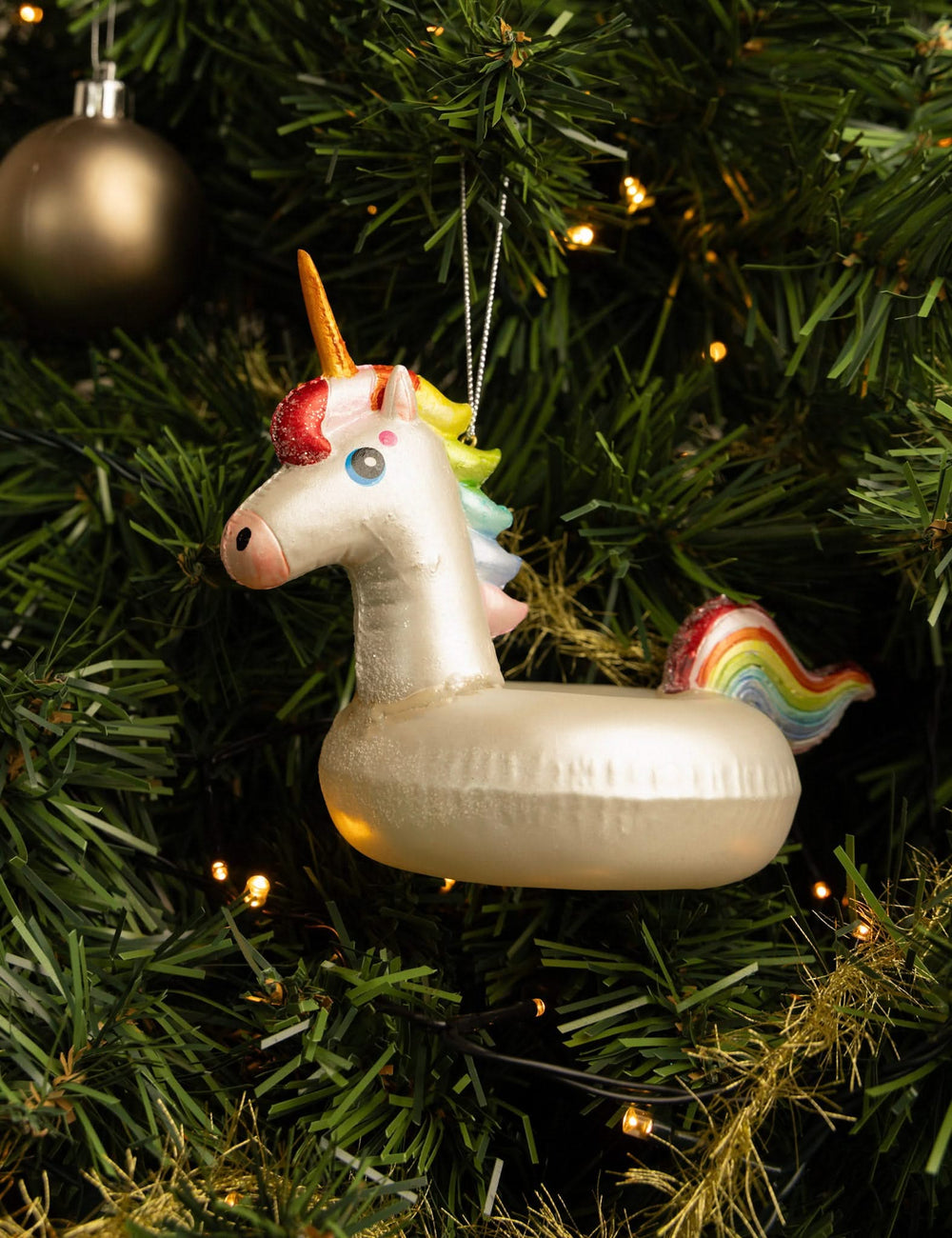 Nordic Light Christmas Ball Unicorn Swim Band 16 cm