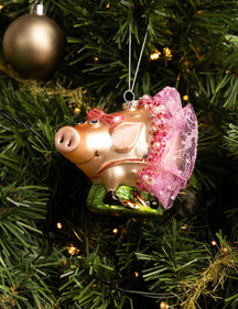 Nordic Light Christmas Ball Pig 10 cm