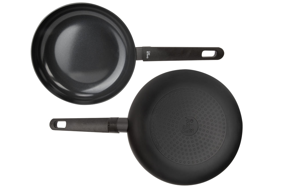 Cookinglife Wok - Black Cera ø 28 cm - ceramic non-stick coating - PFAS-free