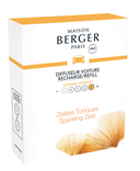 Maison Berger Refill - for car perfume - Aroma Happy - Sparkling Zest- 2 Pieces