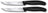 Victorinox Steak knives Swiss Classic - Black - Serrated - 2 pieces