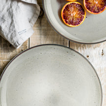 ONA Breakfast Plates / Dessert Plates Freckles Green ø 19.5 cm - 4 Pieces