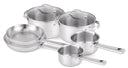 Beka Cookware Set Cicla 6-Piece - without non-stick coating - suitable for all heat sources (Cooking pots, Sauce pans & Frying pans)