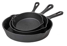 Blackwell Frying pan set ø 16, 20 and 25 cm - cast iron - without non-stick coating