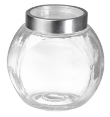 Sareva Stockpot / Candy jar - Glass / stainless steel lid - 2.2 liters