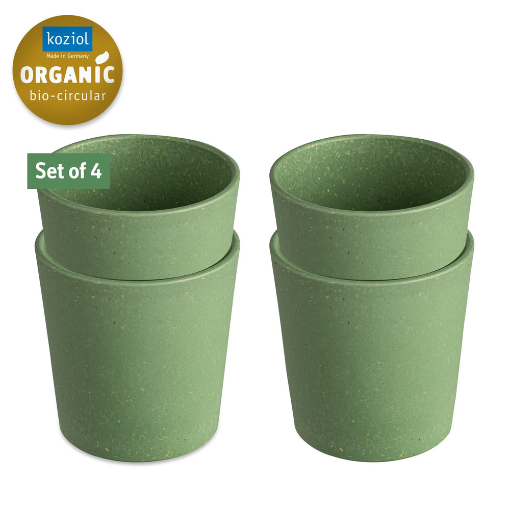 Koziol Cups Connect Green 190 ml - 4 Pieces