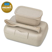 Koziol Lunchbox with Cutlery Set Candy Creme