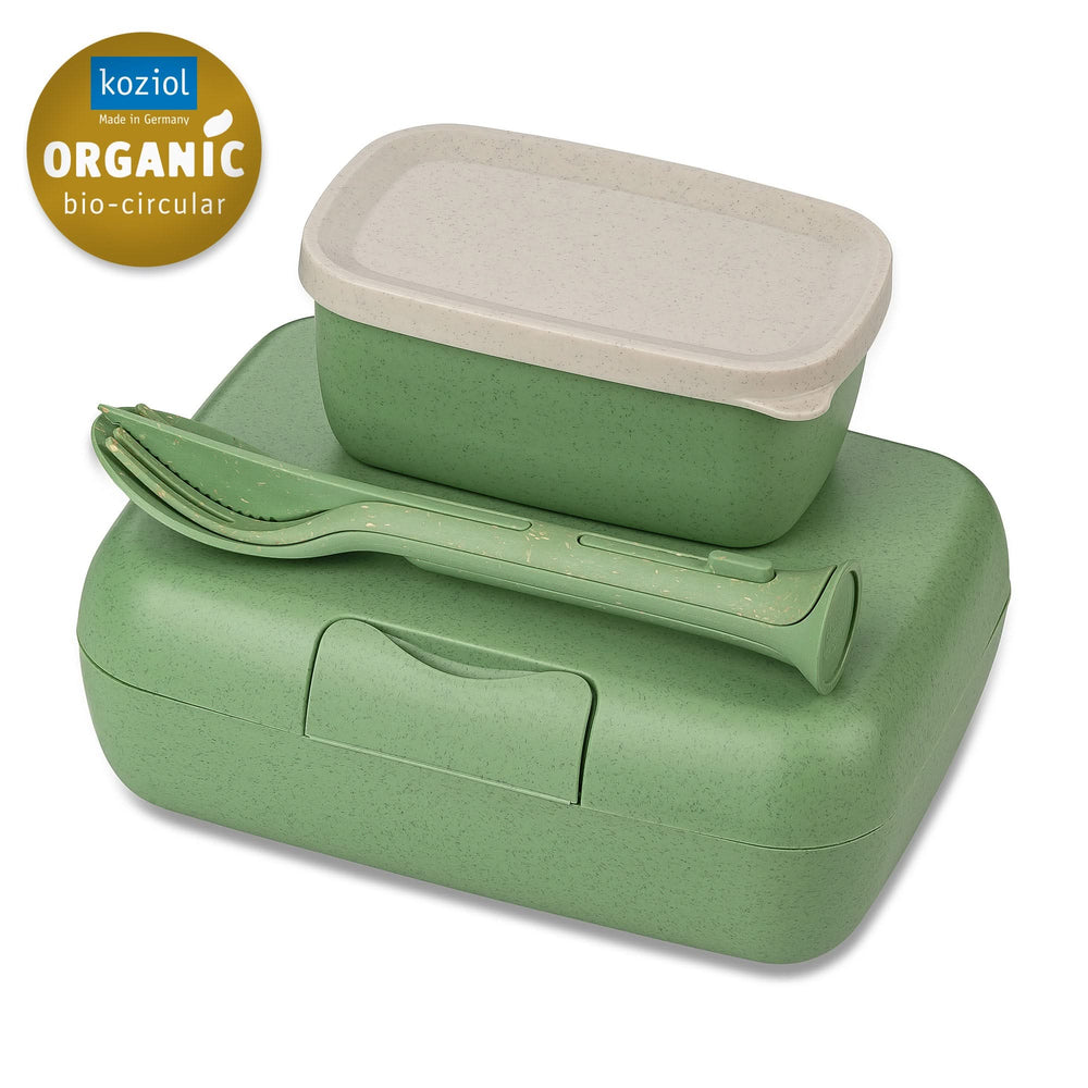 Koziol Lunchbox with Cutlery Set Candy Green