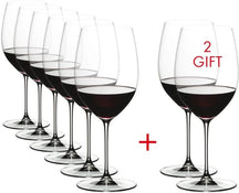 Riedel Red Wine Glasses Veritas - Cabernet / Merlot - Pay 6 Get 8