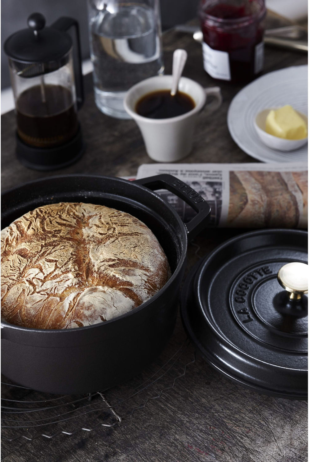 Staub Casserole / Cocotte - Black - ø 22 cm / 2.6 liters