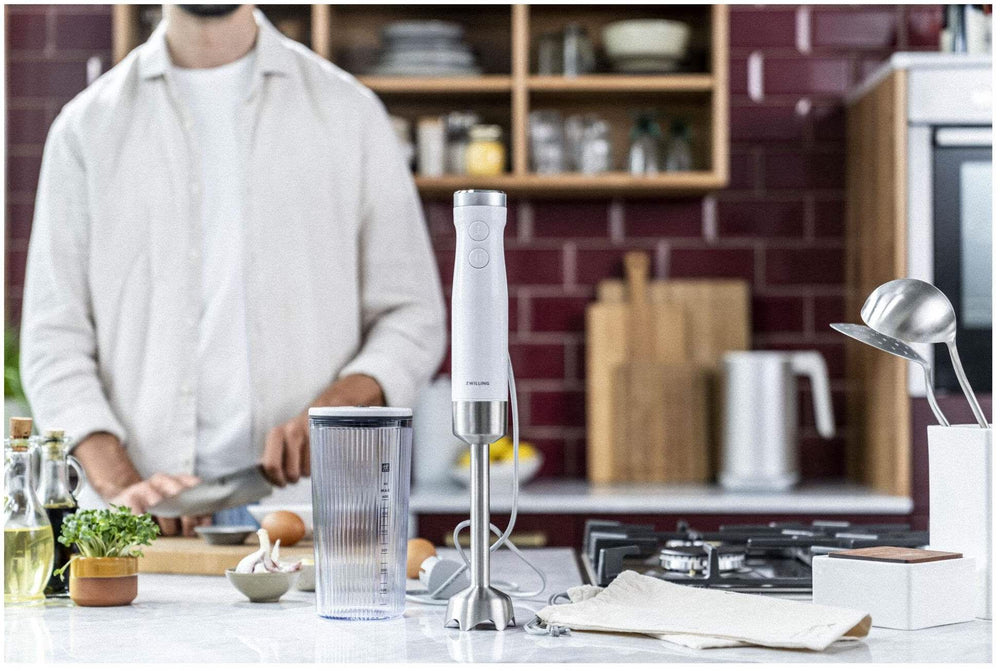 Zwilling Hand blender Enfinigy - 800 W - 9 Speeds - Silver/White