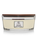 WoodWick Scented Candle Ellipse Island Coconut - 9 cm / 19 cm - Scented Candle in Glass - Wooden Wick