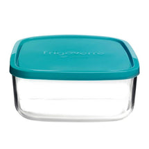 Bormioli Rocco Freshness container Frigoverre - Glass - Blue 22 x 22 x 8 cm / 3.3 liters